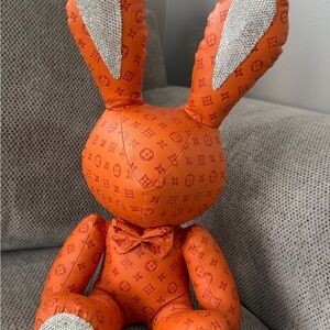 Orange Monogram Bunny Plushy